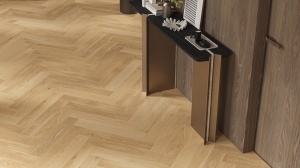 Parchet stratificat Barlinek Classico Line Stejar Freshy Herringbone 130, 14 mm - Img 2