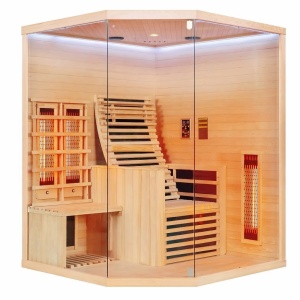 Sauna uscata Sanotechnik Carbon 3, 2 persoane, 150x150x195cm - Img 3