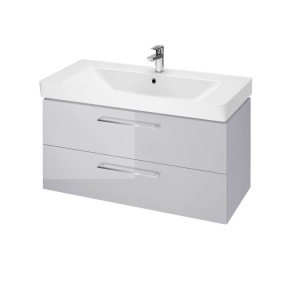 SET B307 Mobilier suspendat cu lavoar Cersanit Lara Mille, 100 cm, gri