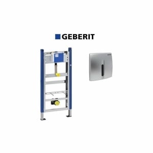 Set instalare Geberit Prepack pentru pisoar cu senzor si clapeta crom mat