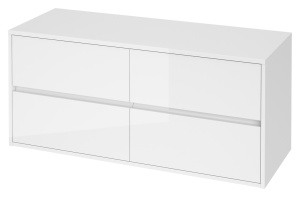 Set mobilier pentru lavoar pe blat Cersanit Crea 120, cu blat , alb