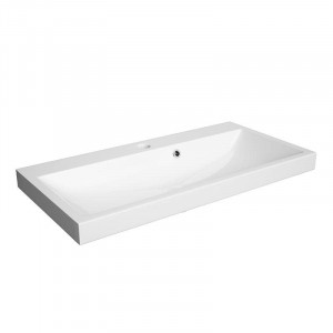 Set mobilier suspendat Defra Granada cu lavoar Olex 80 cm, alb - Img 2