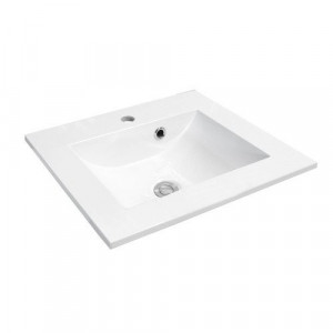 Set mobilier suspendat Oristo Silver si lavoar, 50 cm, gri mat - Img 2
