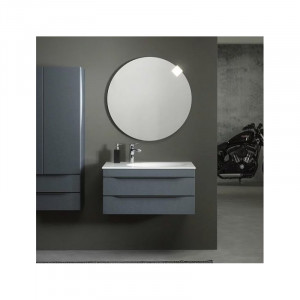Set mobilier suspendat si lavoar Kolpasan Malaya 100 cm, gri inchis