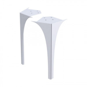 SET PICIOARE FATA MOBILIER LOUIS 62 (2 BUC), 27.5 CM, ALB LUCIOS