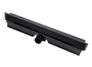 Set rigola pentru dus cu capac FDESIGN Kleome, 60 cm, negru - Img 1
