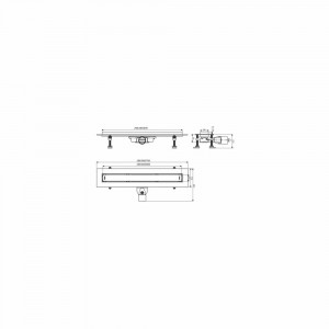 Set Rigola Wirquin Venisio slim 30 cm, extra-plat H5cm, cu membrana antimiros - Img 4