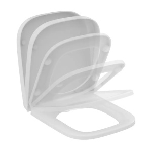 Set vas WC stativ Ideal Standard i.life S Compact rimless cu rezervor pe colt si capac inchidere normala, alb lucios - Img 5