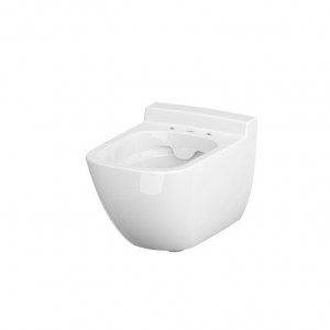 Set vas wc suspendat Cersanit Caspia B514 CleanOn cu capac slim softclose - Img 3