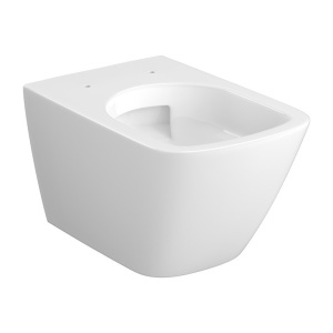 Set vas WC suspendat Cersanit City Pro Square Vortex, capac duroplast, soft close, alb lucios - Img 4