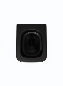 Set vas WC suspendat Prisma Rimless negru mat cu capac soft close - Img 2