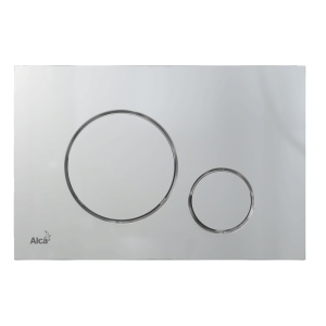 Set vas wc suspendat rimless cu capac soft close Foglia Alice, rezervor incastrat si clapeta wc crom mat, Alcaplast - Img 5