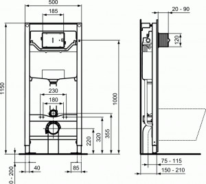 SISTEM INSTALARE WC PROSYS 120 MM - Img 2