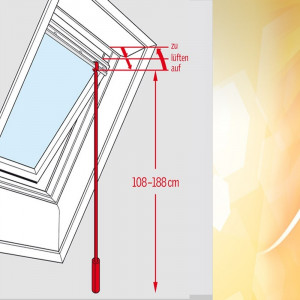 Tija telescopica Velux ZCT 200K, 100-180cm - Img 3