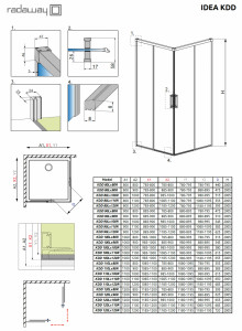 Usa de dus glisanta Radaway Idea Black KDD 90 R, dreapta - Img 7