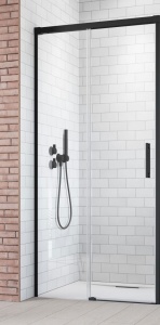 Usa de dus Radaway Idea Black KDJ 110Lx200 cm, stanga, profil negru