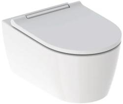 VAS WC ONE SUSPENDAT, RIMLESS, 54X37, CU CAPAC SLIM SOFT CLOSE, ORNAMENT CROM, FIXARE COMPLET ACUNSA - Img 5