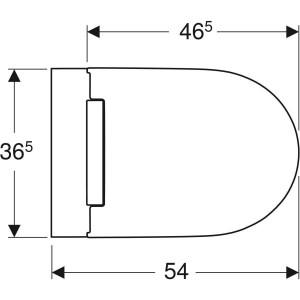 VAS WC ONE SUSPENDAT, RIMLESS, 54X37, CU CAPAC SLIM SOFT CLOSE, ORNAMENT CROM, FIXARE COMPLET ACUNSA - Img 2