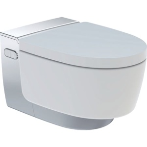 Vas wc suspendat cu functie de bideu Geberit AquaClean Mera Comfort, capac soft close, alb - Img 2