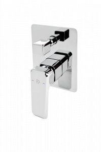 Baterie cada-dus incastrata FDESIGN Brina cu corp ingropat, crom - Img 1