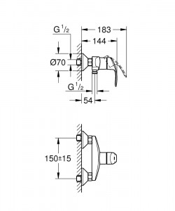 Baterie dus Grohe Eurosmart - Img 2