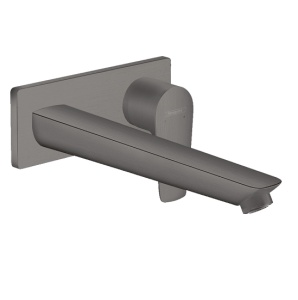 Baterie incastrata lavoar Hansgrohe Talis E pipa 22.5 cm negru - crom periat - Img 2