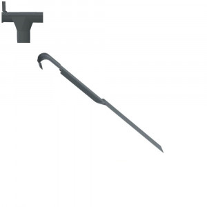 Brida jgheab pentru sistem pluvial Metigla, metalic, D 165 mm, gri antracit (RAL 7016)