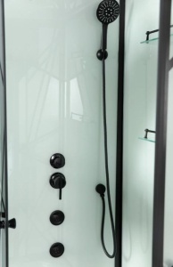 Cabina dus cu hidromasaj Sanotechnik DECO BLACK 2, 120x90x215 cm - Img 3