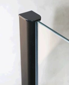 Cabina dus cu usi batante Sanotechnik Nova Black, 80x90 cm - Img 3