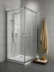 Cabina dus Radaway Premium Plus C/D, usi glisante, 75x90 cm