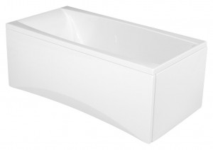 Cada baie Cersanit Virgo, acril, cu suport metalic, 150x75 cm - Img 2