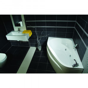 Cada baie hidromasaj Hidro Belform Mistika, acril, orientare dreapta, 150x100 cm - Img 2