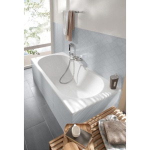Cada dreptunghiulara Villeroy & Boch, O.Novo Solo, pentru inzidire, alb alpin - Img 3
