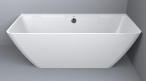Cada freestanding Miraggio Island, compozit, 169x80 cm alb lucios - Img 2