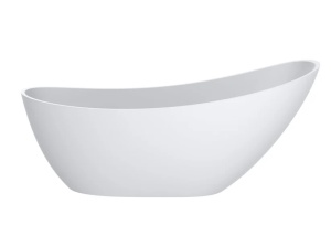 Cada freestanding Miraggio Marina compozit 174.5x72.5 cm alb lucios - Img 3