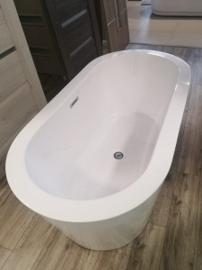 Cada freestanding ovala 7117, acril, 150x75 cm - Img 3