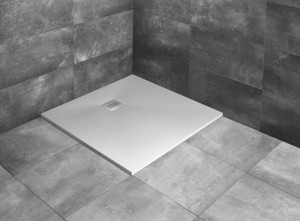 Cadita dus Radaway Kyntos C White, compozit, 90x90 cm - Img 2