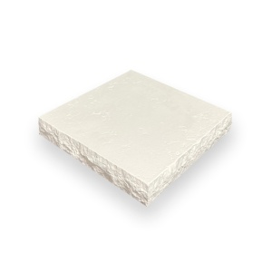 Capac stalp gard Star Stone Antique, 35x35x4 cm, white
