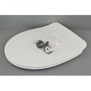 Capac wc Cersanit Delfi, slim duroplast, inchidere lenta, demontare rapida - Img 3