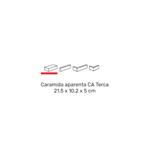 Caramida aparenta CA Terca Agora Zilvergrijs, 21.5 x 10.2 x 6.5 cm - Img 2