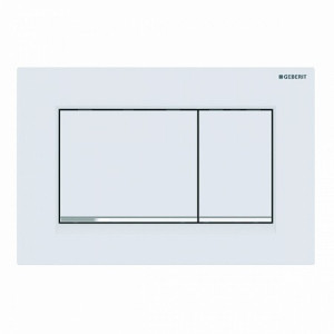 Clapeta actionare Sigma 30 Alb Mat Lacuit-Crom - Img 1