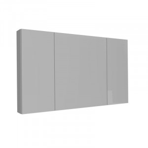 Dulap suspendat cu oglinda Kolpasan Naomi, 3 usi, 100 cm, dark concrete - Img 3