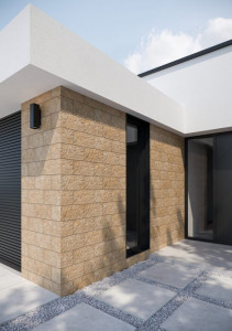 Elevatie Klinker Cerrad Torstone brown 14.8x30 cm - Img 3