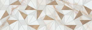 Faianta decor Kai Goldie Geometric eco 24.4x74.4 cm, white