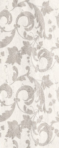 Faianta decor Kai Nove Leaves 20x50 cm, light grey