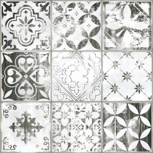 Gresie Kai Ceramics Whites Pattern 45x45 cm, white - Img 2