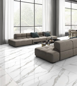 Gresie Luxury Elegant Statuario 60x120 cm, lucioasa - Img 3