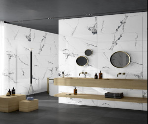 Gresie portelanata, rectificata, Carrara Sky Polished 60x120 cm, lucioasa - Img 2