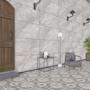 Gresie portelanata, rectificata, Lazico grey 60x120 cm, High glossy - Img 7