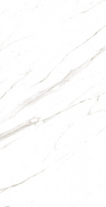 Gresie portelanata, rectificata, Super Statuario 60x120 cm, High glossy - Img 2